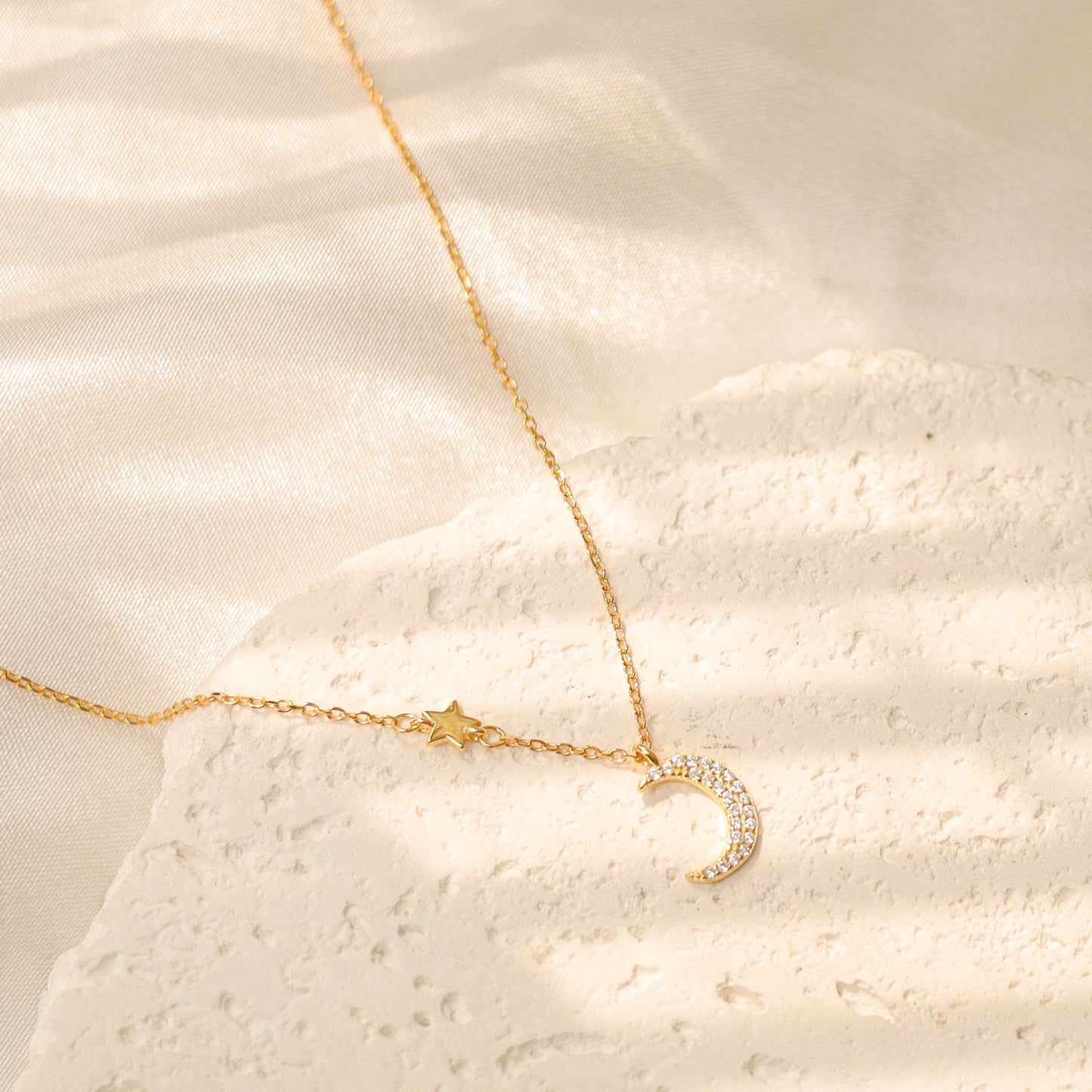 Moon Star Pendant Necklace