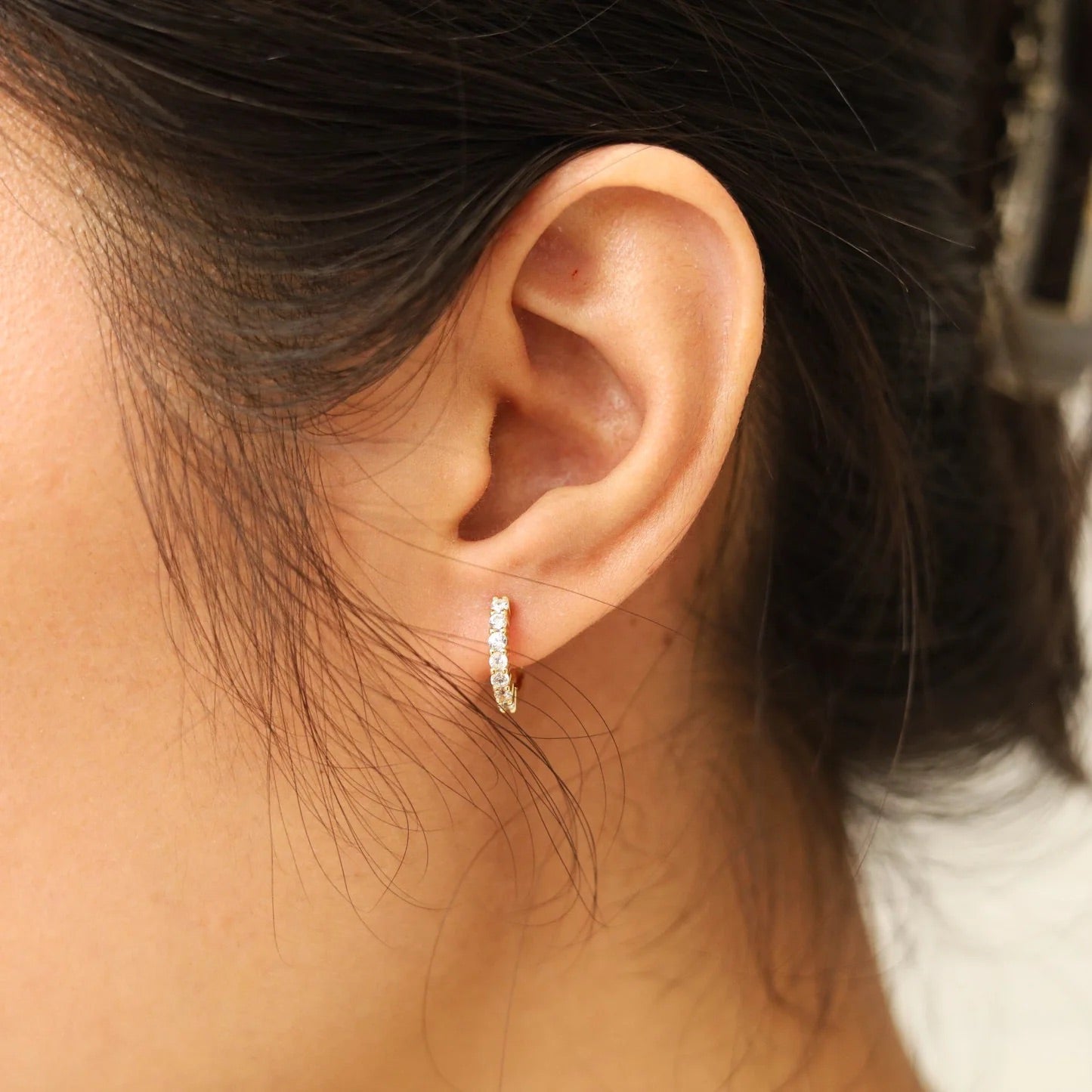 Dainty Flower Stone Earring Set