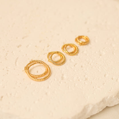 Minimalist Twist Hoop Earrings
