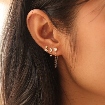 Dainty Star Earring Set