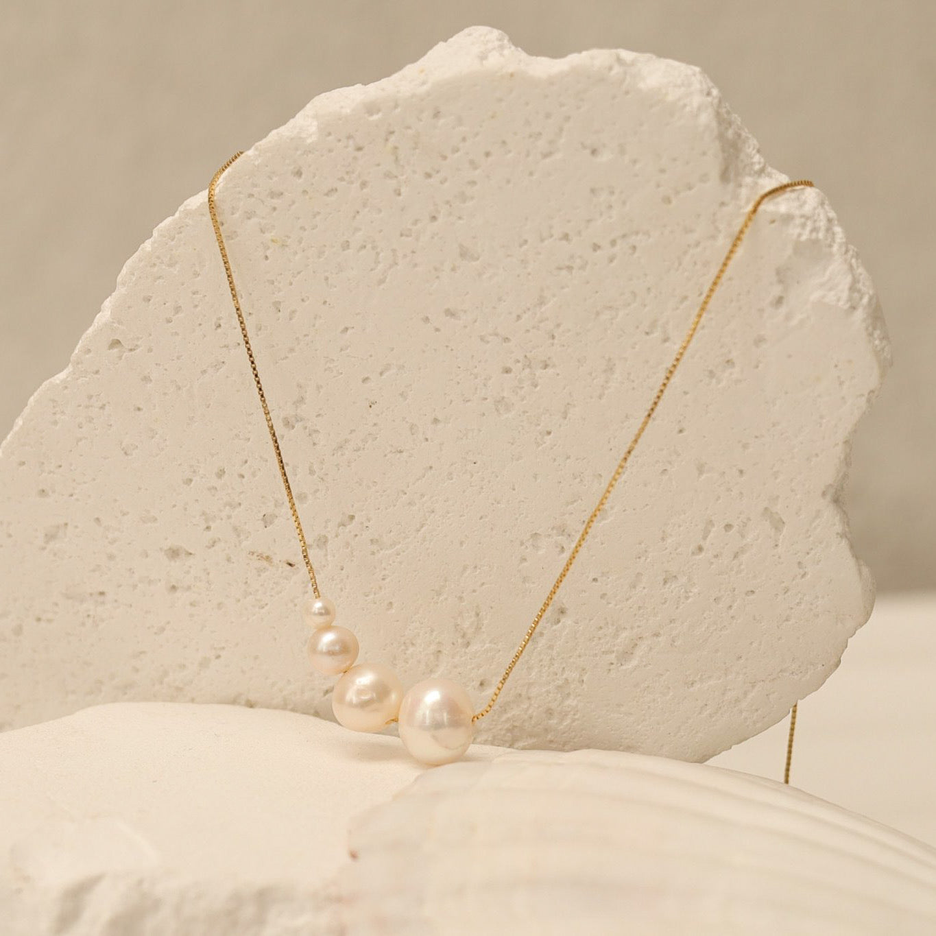 Triple Freshwater Pearl Necklace