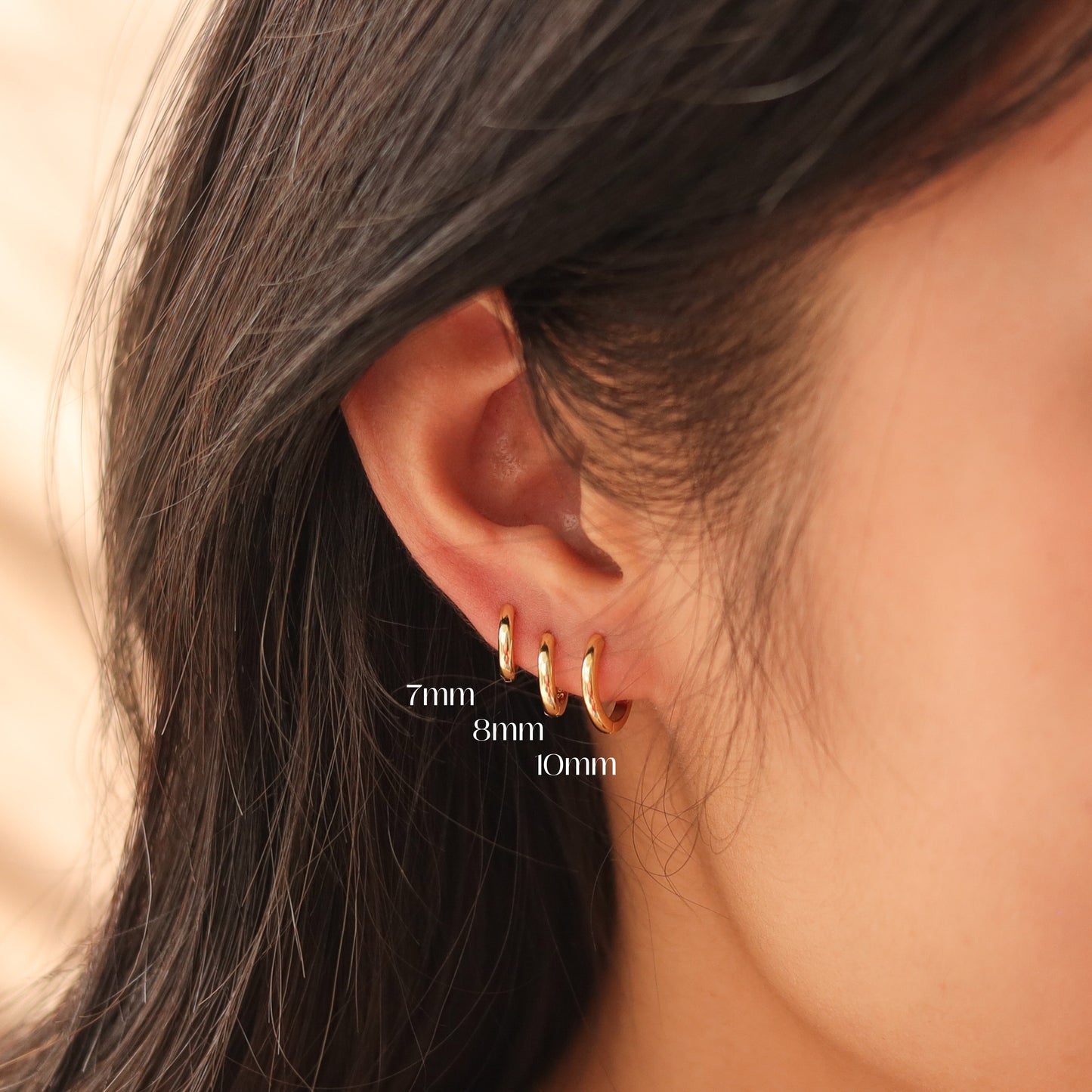 Minimalist Bold Hoop Earrings