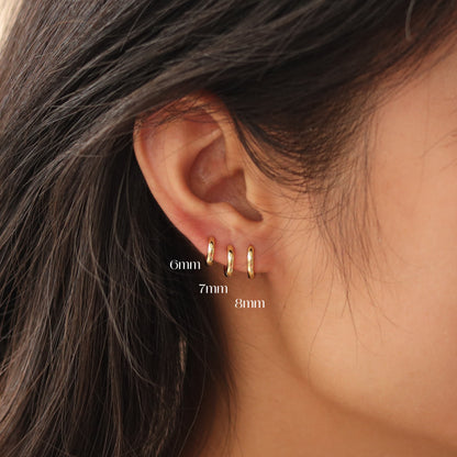 Minimalist Bold Hoop Earrings