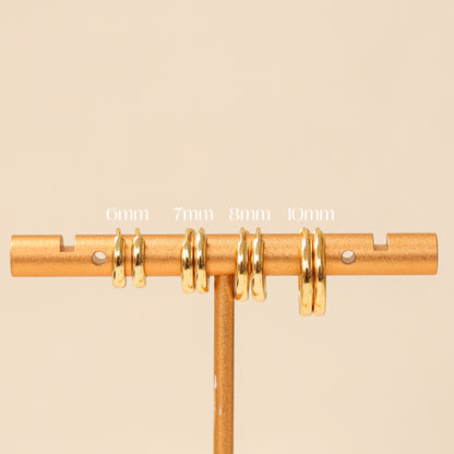 Minimalist Bold Hoop Earrings