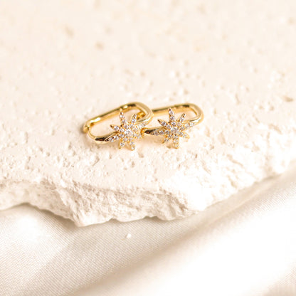 Star Square Hoop Earrings