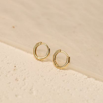 Geometric Huggie Earrings