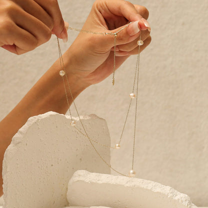 Layered Pearl Necklace