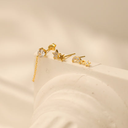 Dainty Star Earring Set