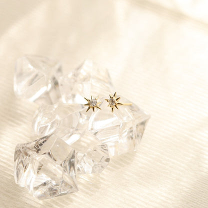 Petite North Star Stud Earrings