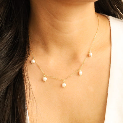 Baroque Pearls Tiny Chain