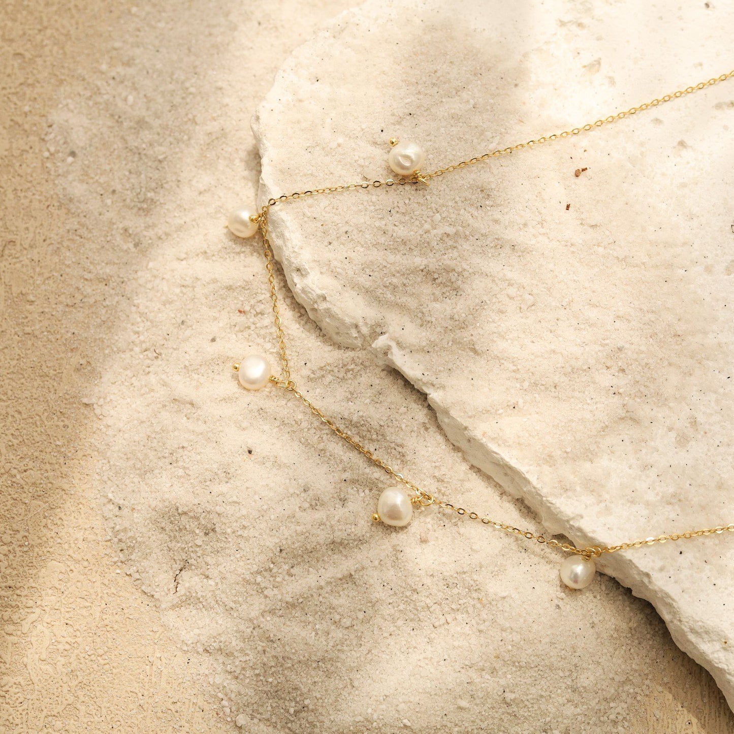 Baroque Pearls Tiny Chain