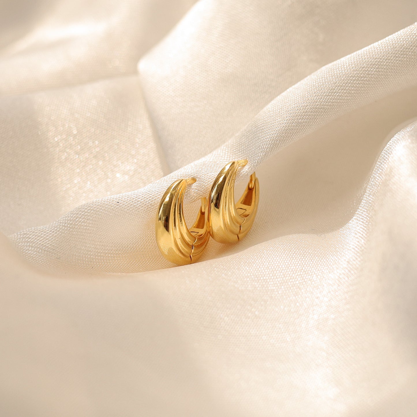 Textured Boho Hoop Earrings