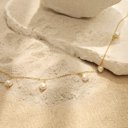 Baroque Pearls Tiny Chain