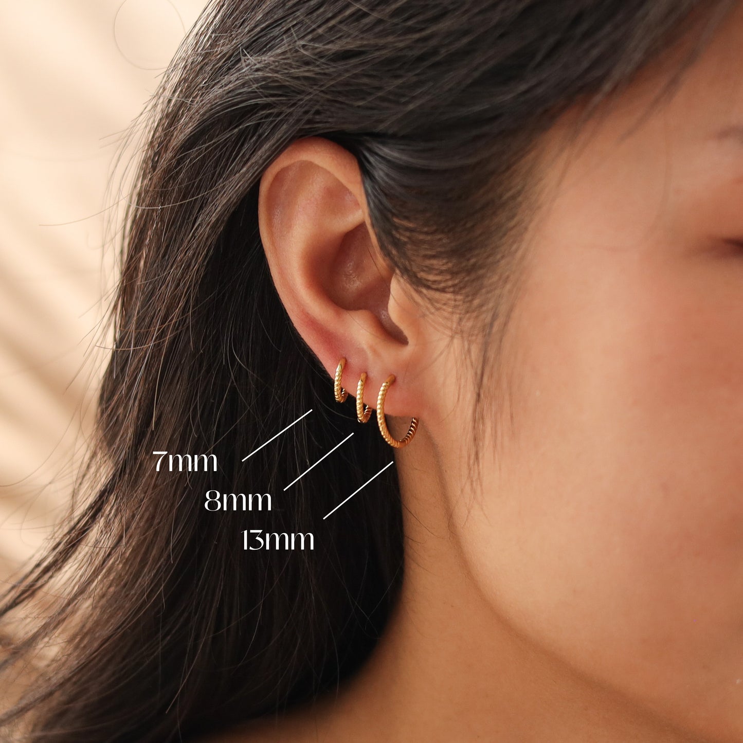 Minimalist Twist Hoop Earrings