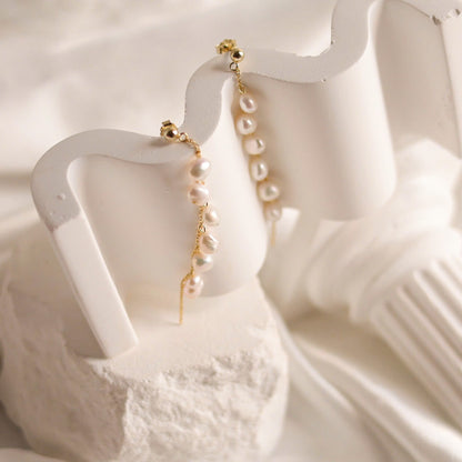Dangle Mini Pearl Earrings