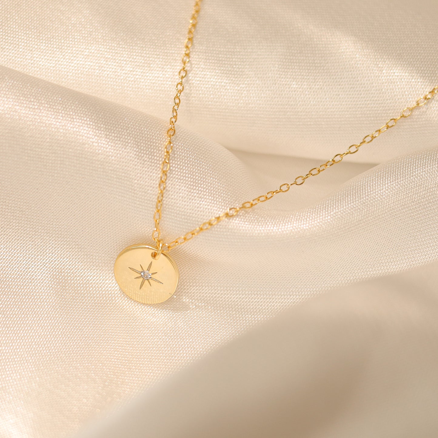 North Star Coin Pendant Necklace