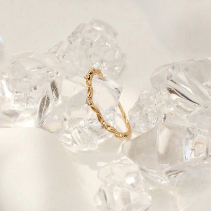 Dainty Spring Leaf Ring