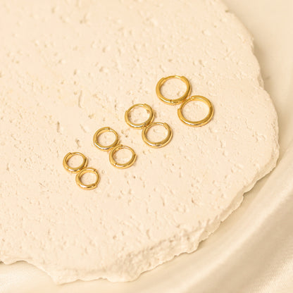 Minimalist Bold Hoop Earrings