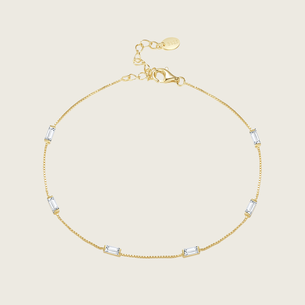 Dainty Clear Stone Bracelet