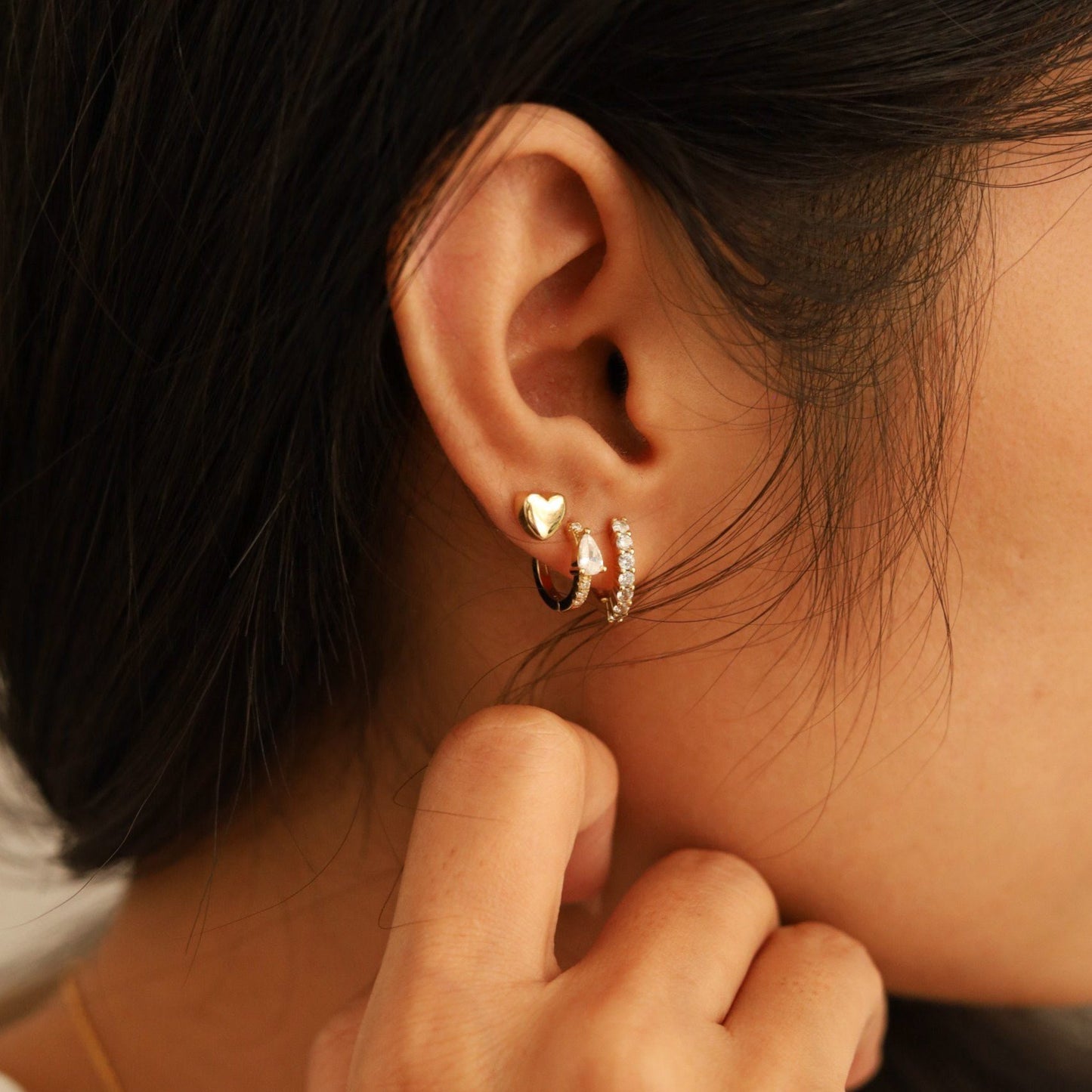 Mini Heart Stud Earrings