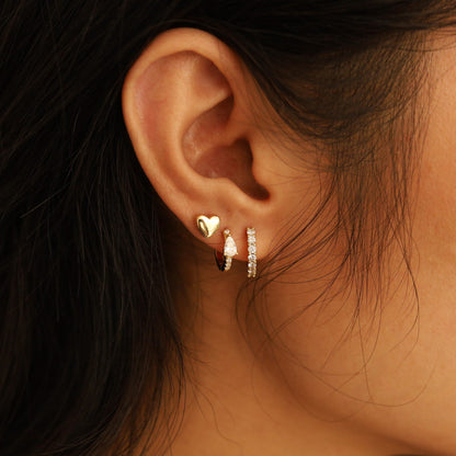 Mini Heart Stud Earrings