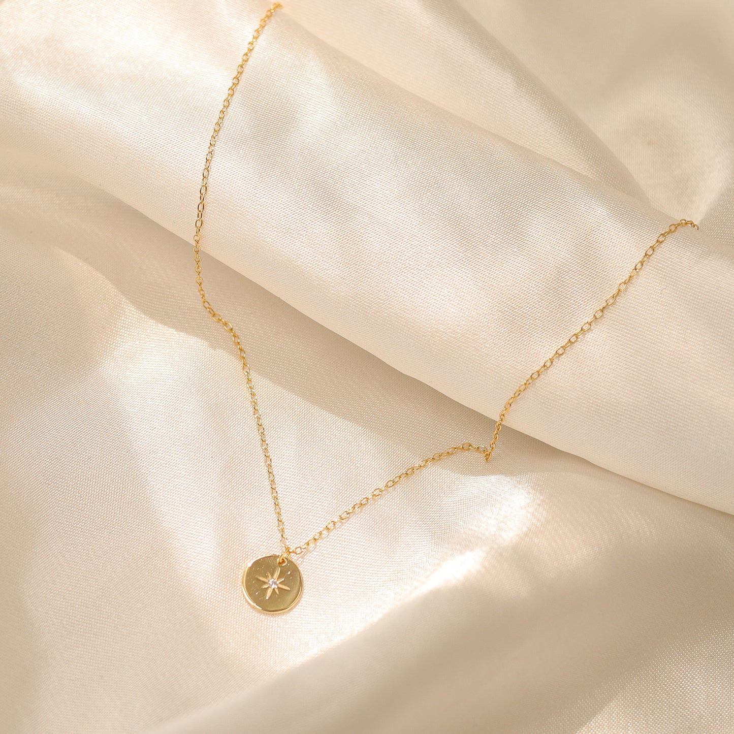 North Star Coin Pendant Necklace