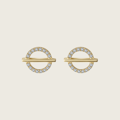 Circle Stud Earrings