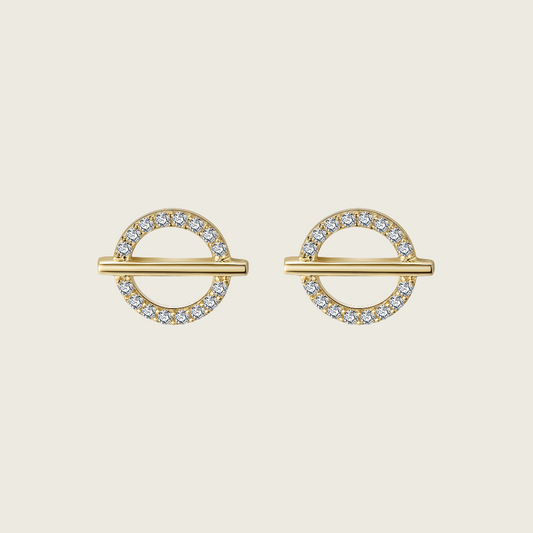 Circle Stud Earrings