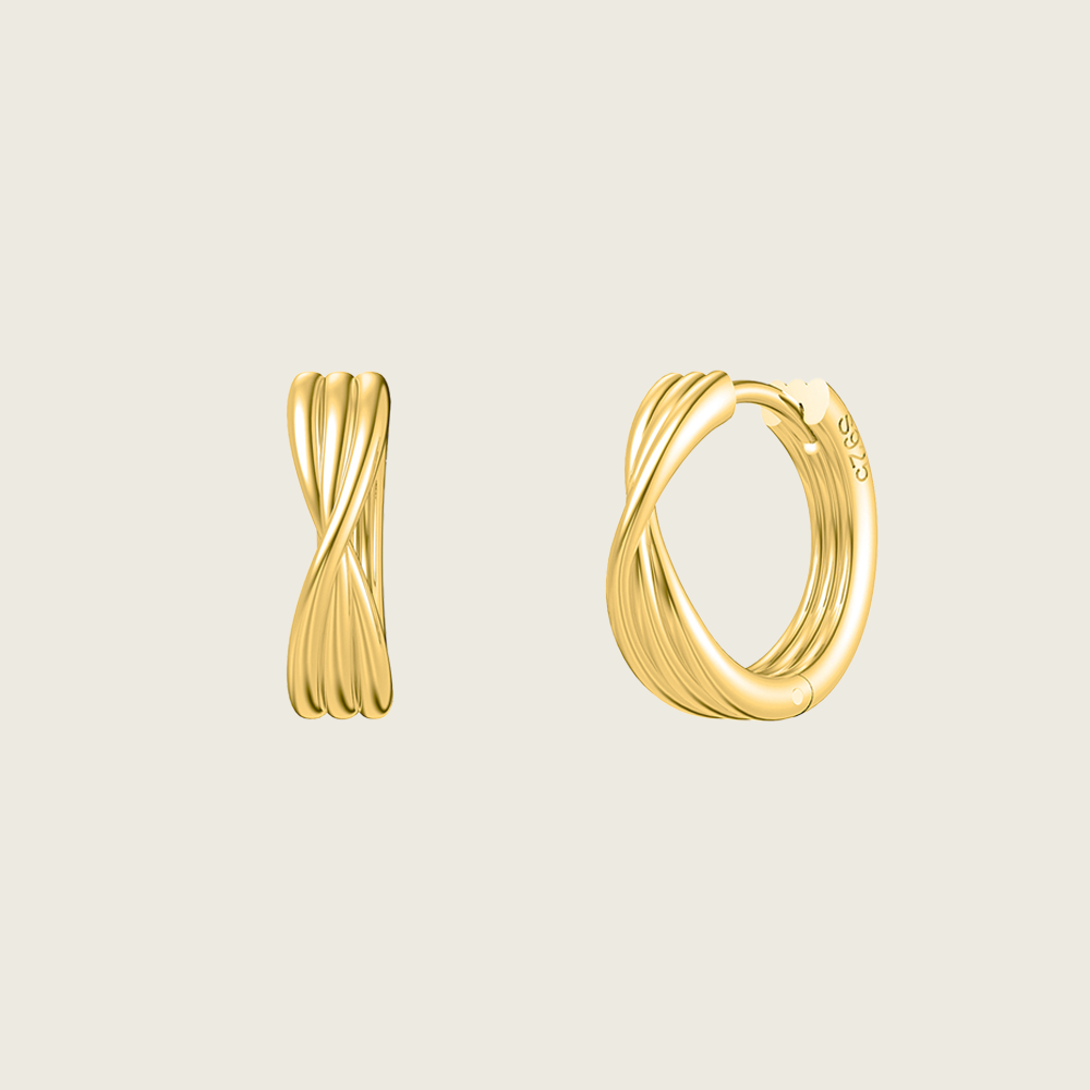 Twisted Hoop Earrings