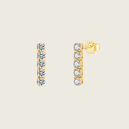 Tennis Chain Stud Earrings