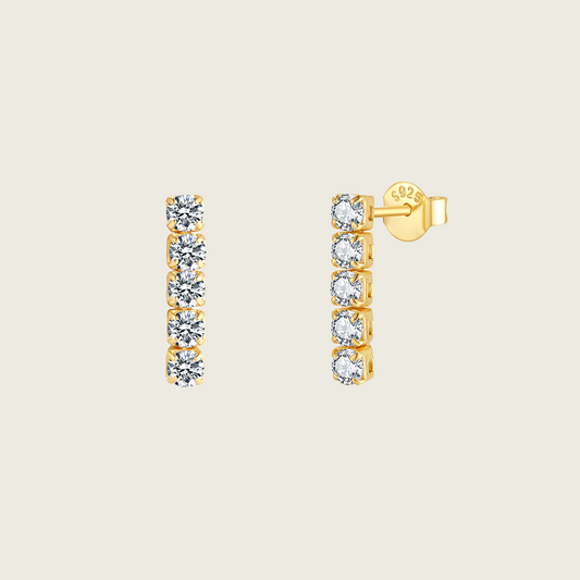 Tennis Chain Stud Earrings