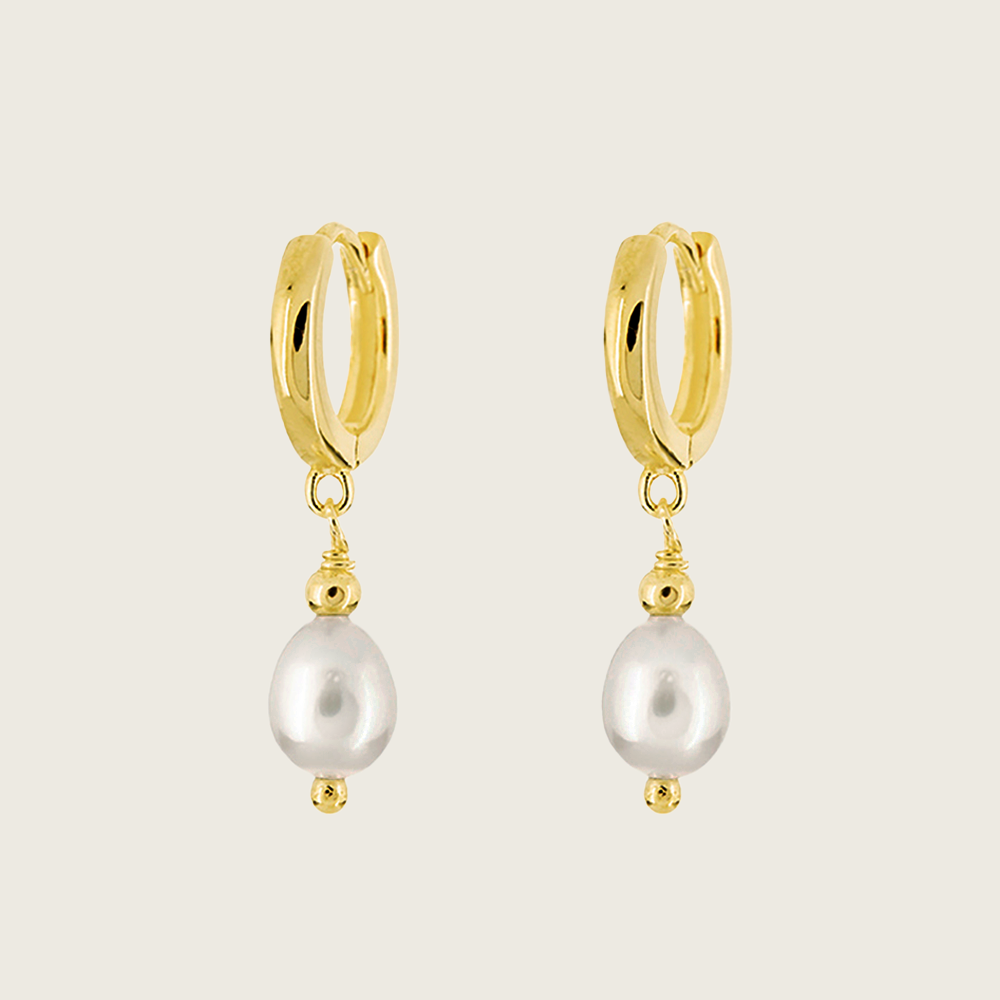 Tiny Pearl Drop Earrings