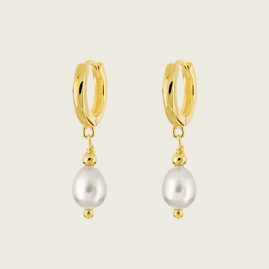 Tiny Pearl Drop Earrings