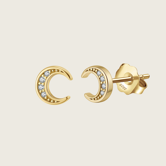 Moon Stud Earrings