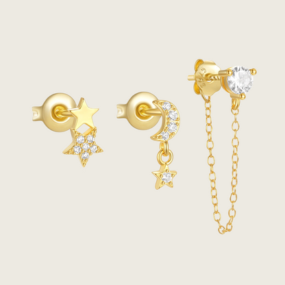 Dainty Star Earring Set