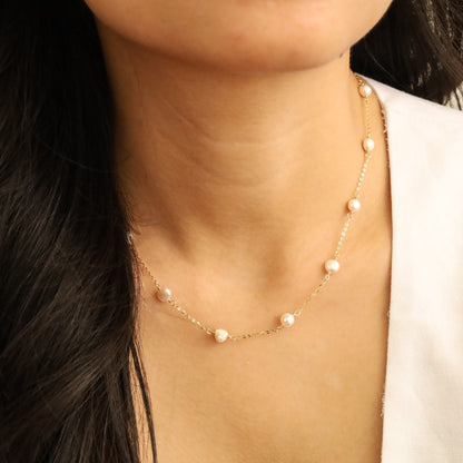 Baroque Pearls Tiny Chain