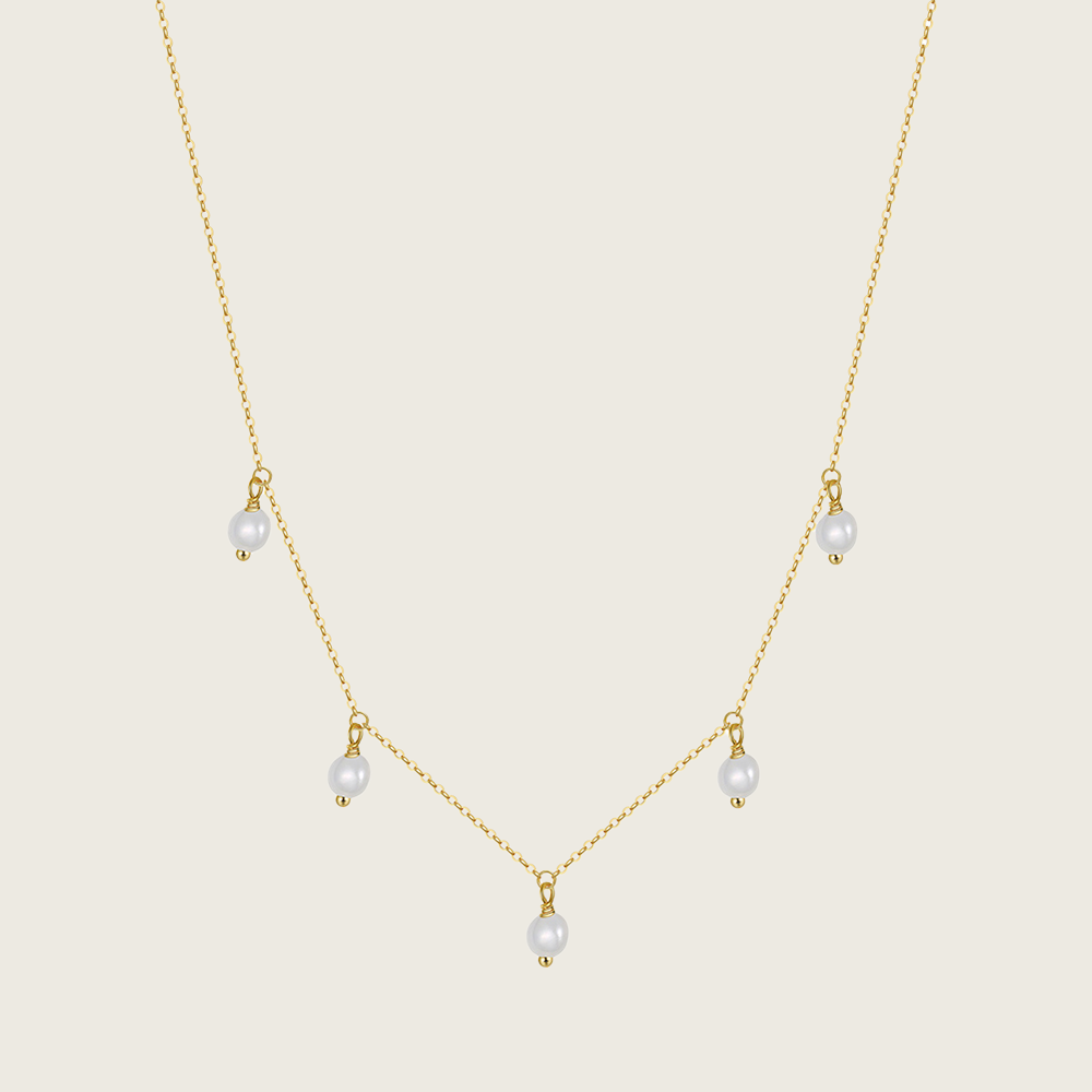 Baroque Pearls Tiny Chain
