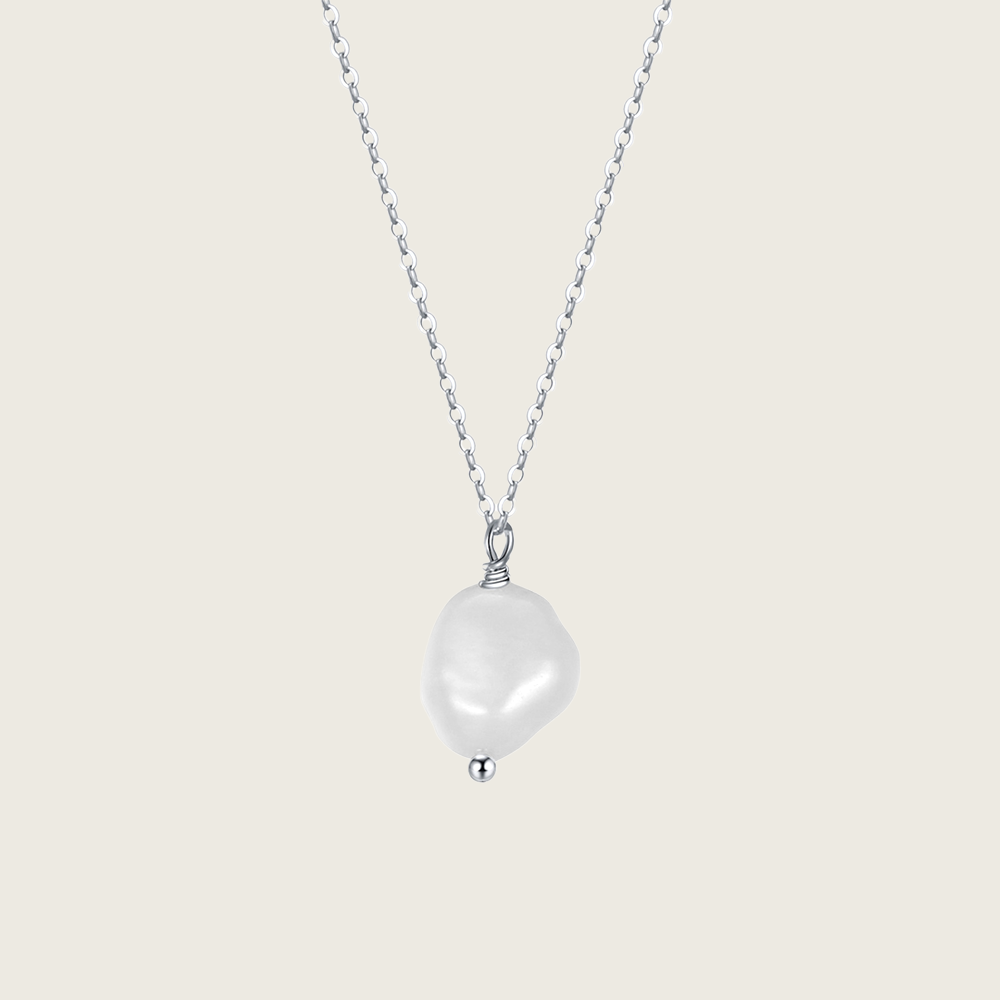 Baroque Pearl Drop Necklace