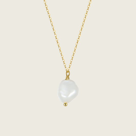 Baroque Pearl Drop Necklace