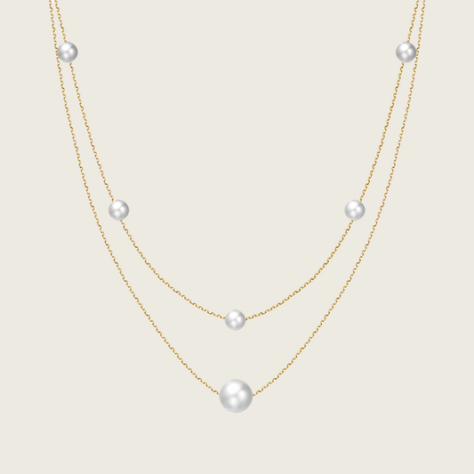 Layered Pearl Necklace