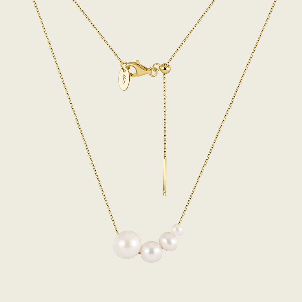 Triple Freshwater Pearl Necklace