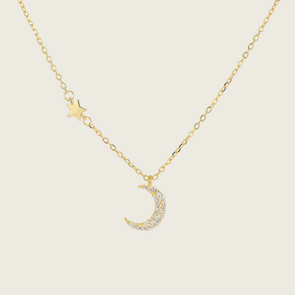 Moon Star Pendant Necklace