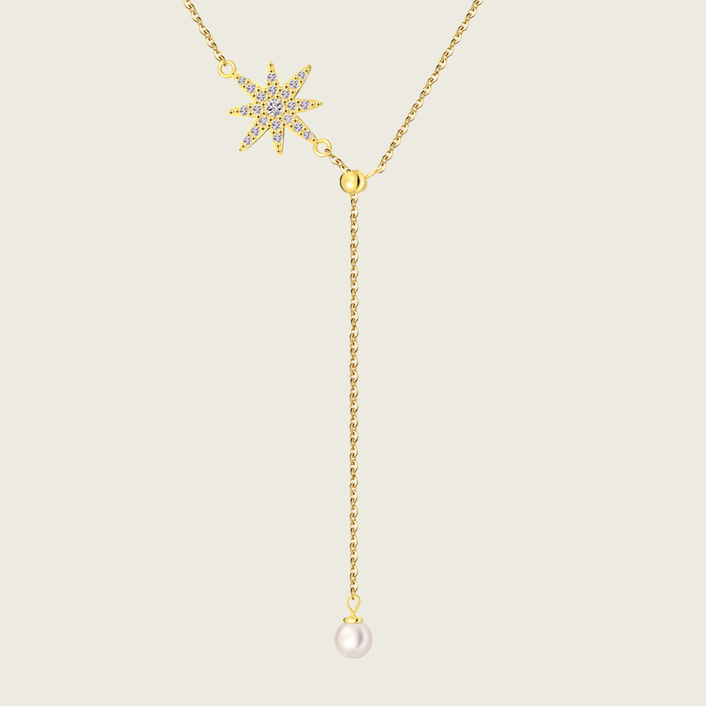 Star Lariat Y Shaped Necklace