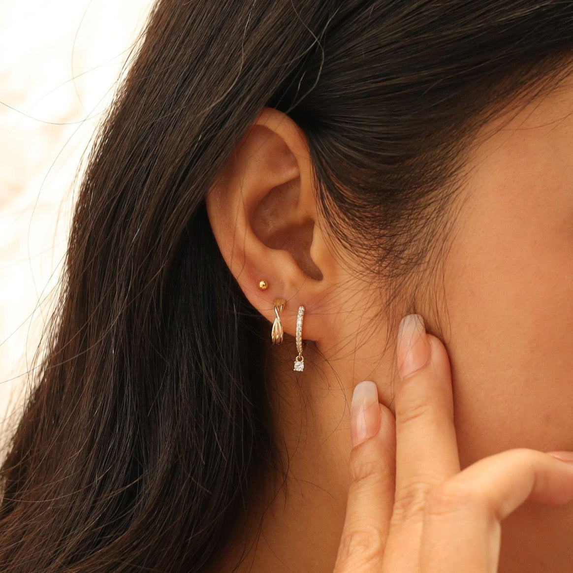 Twisted Hoop Earrings