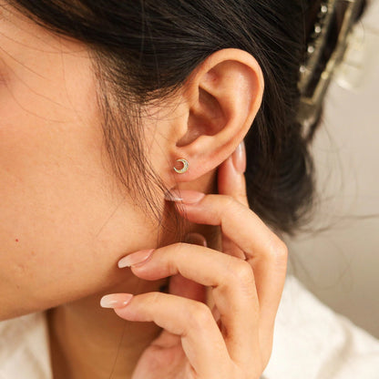 Moon and Star Earring Set