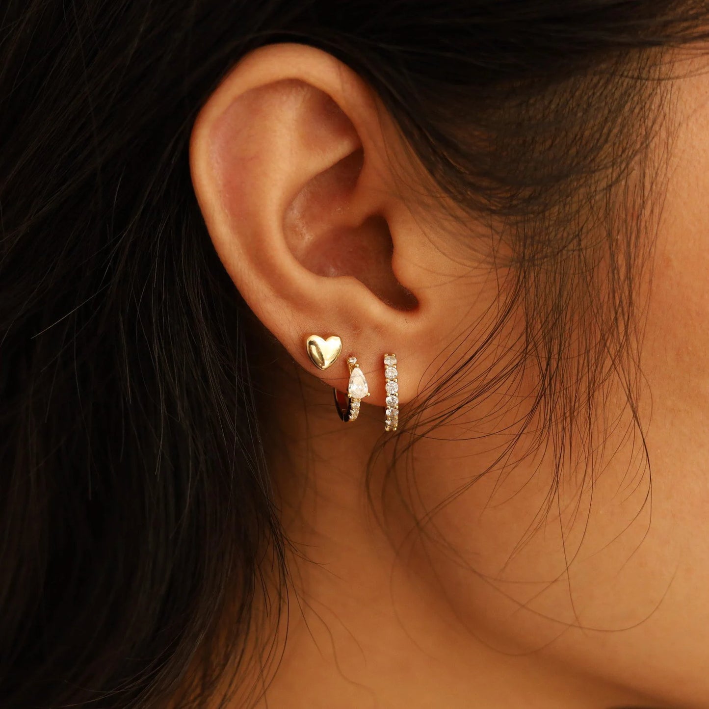 Triple Dainty Stud Set