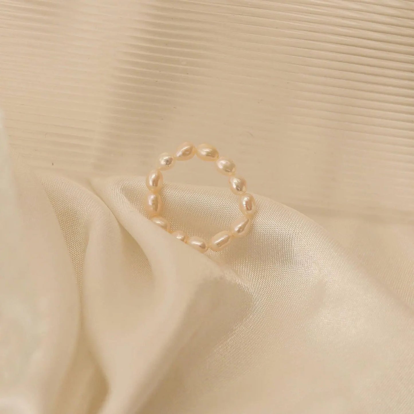 Freshwater Rice Pearl Ring