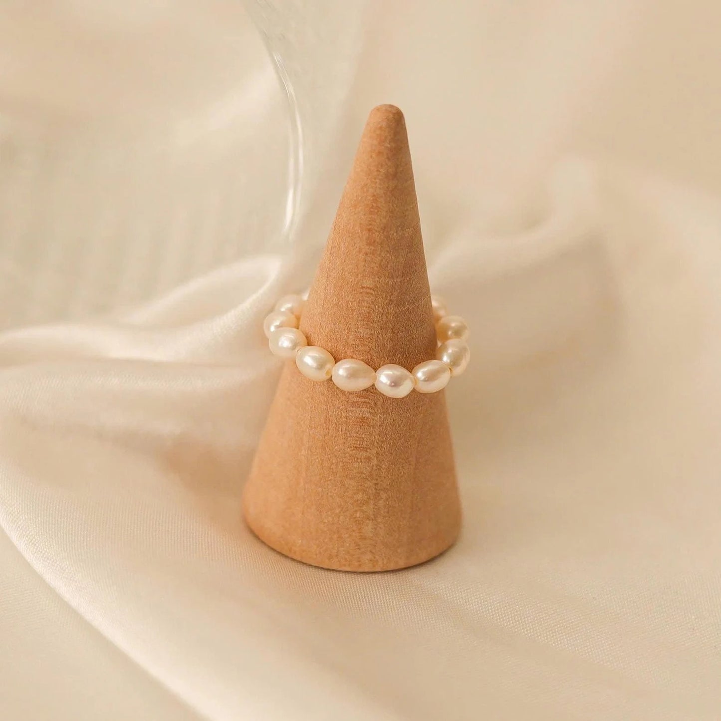Freshwater Rice Pearl Ring