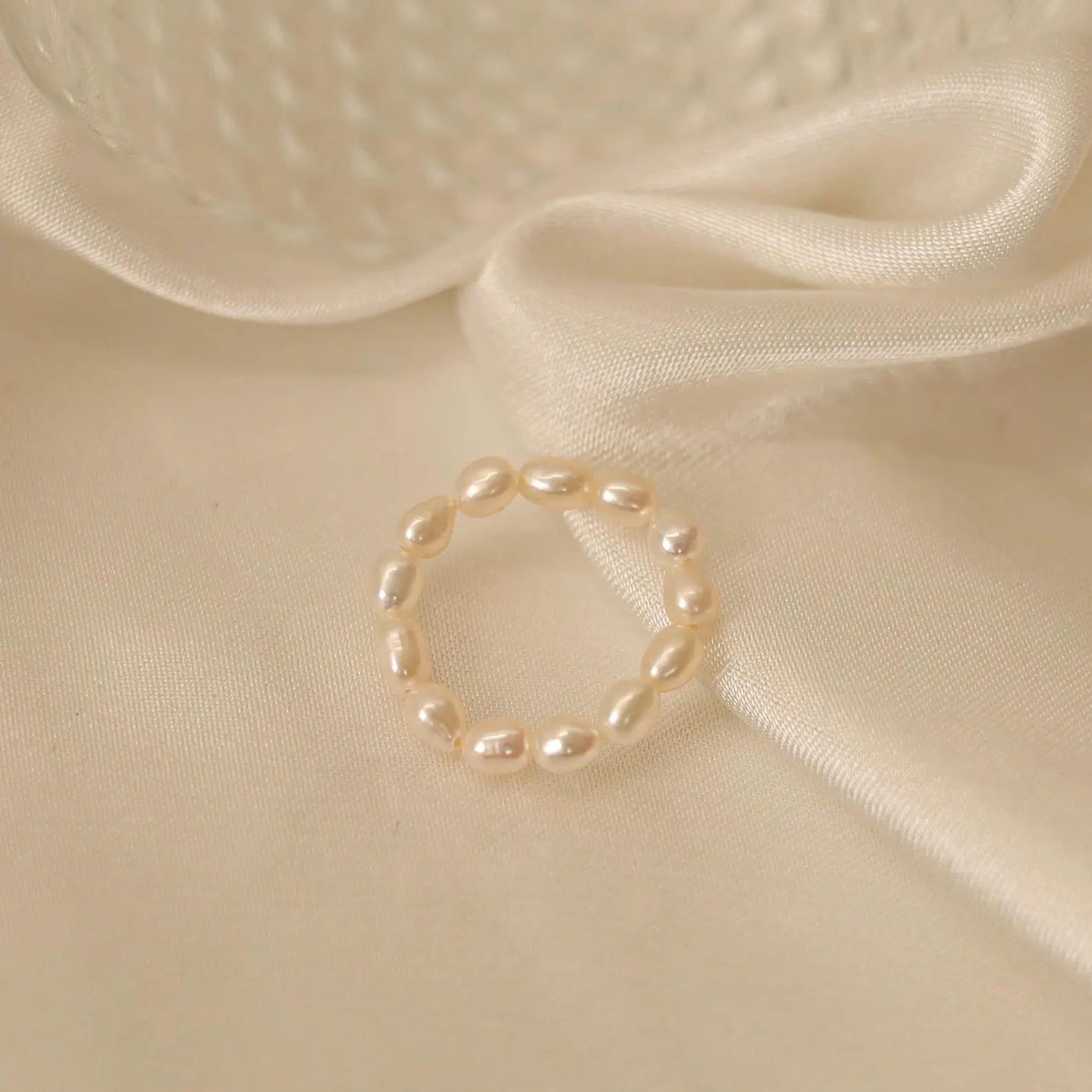 Freshwater Rice Pearl Ring