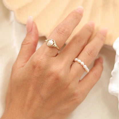 Freshwater Rice Pearl Ring